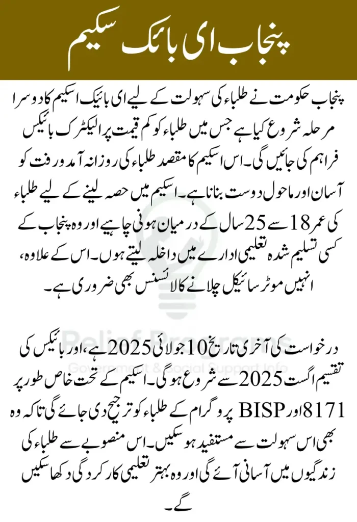 E-Bike Scheme 2nd Phase