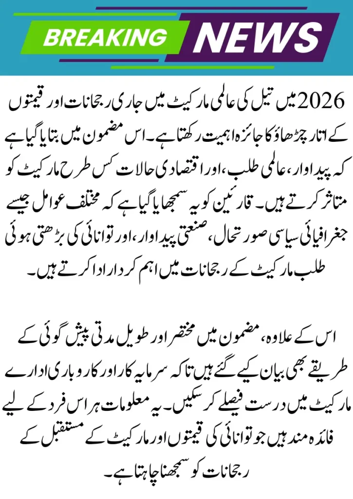 Latest Crude Oil Price Update